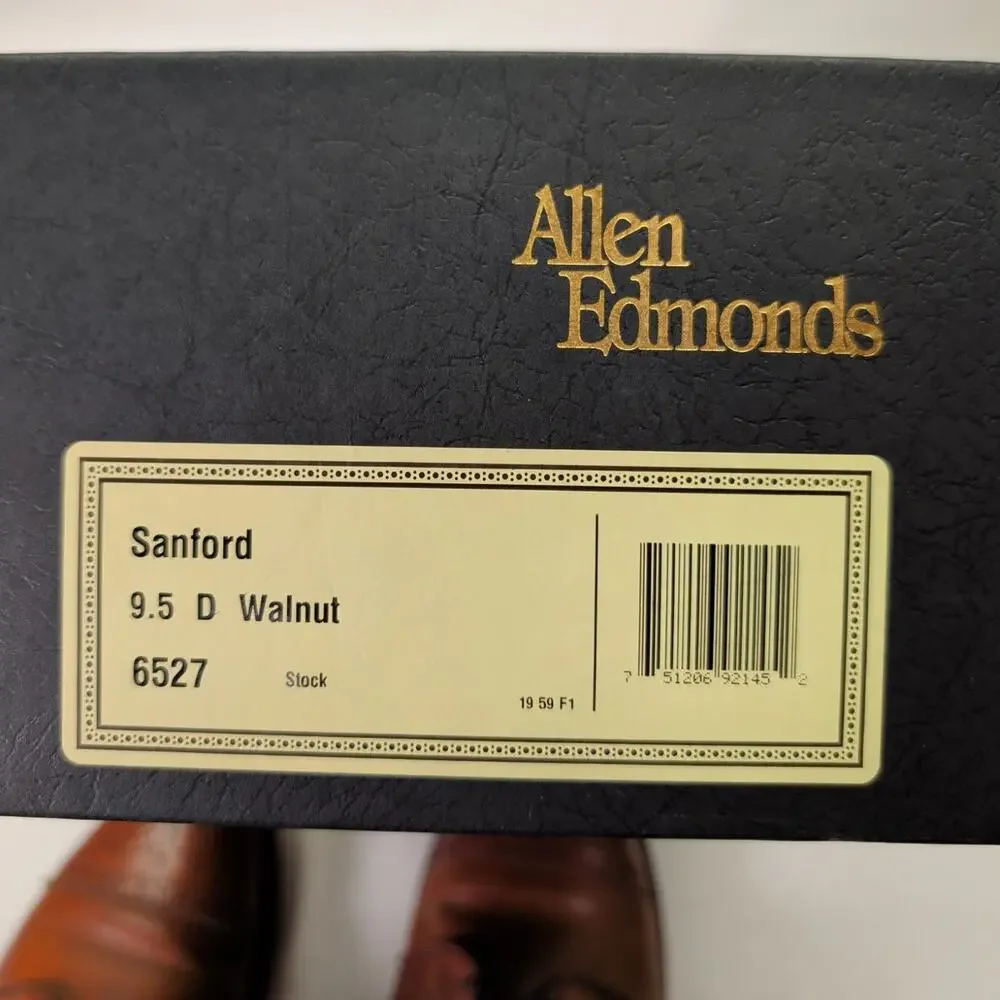 Allen Edmonds Mens Fifth Avenue Strand Cap-toe Oxford Dress Shoe Walnut 9.5 D